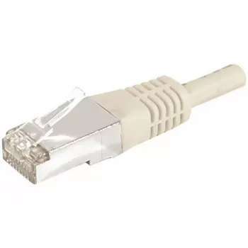 Câble de raccordement EXERTIS CONNECT Cat.6a F/UTP, 20 m, gris, 10 Gbps, RJ45, Slim Bend Protection 859511