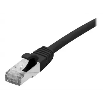 Câble de raccordement EXERTIS CONNECT 858482 Cat 6A S/FTP, 0,3 m, noir, Slim Boot