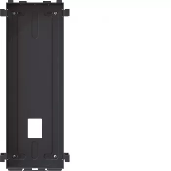 Boîtier pour cloison creuse Hager pour écran tactile 2.0, noir (RTW022X)