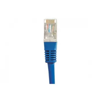 Câble patch Cat.6A S/FTP EXERTIS CONNECT 1 m bleu 858316