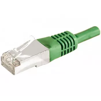 Câble patch Cat.6a F/UTP EXERTIS CONNECT 5 m vert 10 Gbit/s slim anti-accroche 859552