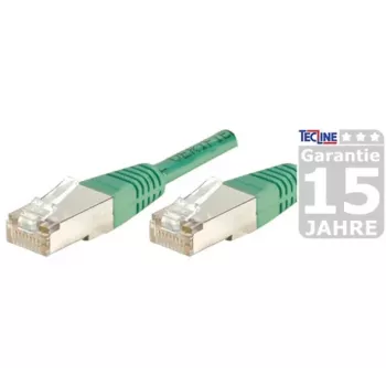 Câble patch S/FTP (PIMF) CAT.6A classe EA EXERTIS CONNECT vert 25,0 m embout slim anti-accroche 858355