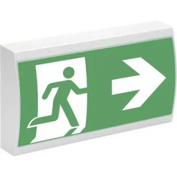 Luminaire de secours LED pour issues de secours Eaton 40071349399, montage plafond/mur, blanc