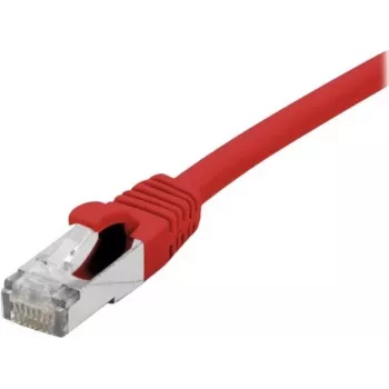 Câble de raccordement EXERTIS CONNECT Cat 6A S/FTP, rouge, 0,5 m, gaine slim anti-accroche 858467