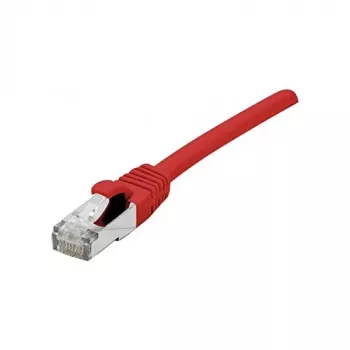 Câble de raccordement EXERTIS CONNECT Cat 6A S/FTP, rouge, 0,5 m, gaine slim anti-accroche 858467