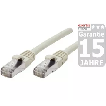 Câble réseau Cat6a S/FTP Exertis Connect 858413, 25 m, gris
