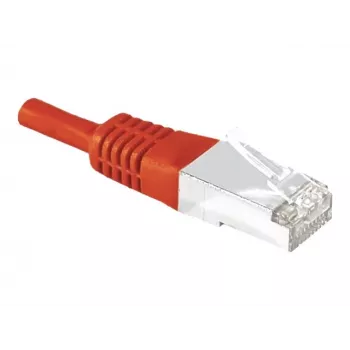 Câble patch Cat.6a F/UTP EXERTIS CONNECT, rouge, 15 m, 10 Gbps, boot slim snagless 859540