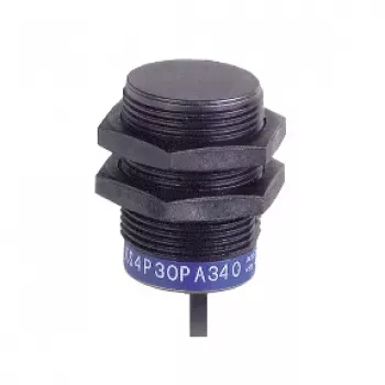 Capteur de proximité inductif TMSS GERMANY XS4P30PA340, M30, PNP NO, détection 10 mm, 12-24 VDC, câble 2 m