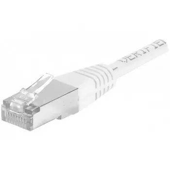 Câble de raccordement EXERTIS CONNECT Cat.6a F/UTP, 25 m, blanc, 10 Gbps, Slim Snagless Boot 859587