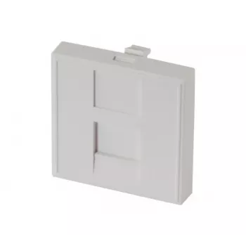 EXERTIS CONNECT Dexlan Faceplate Insert 45 x 45 mm for 1 Keystone Module, Signal White RAL 9003 (911722)