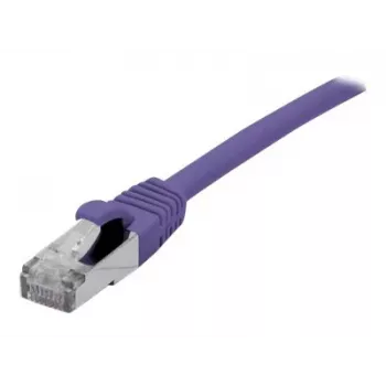 Câble de raccordement EXERTIS CONNECT Cat 6A S/FTP, 10 m, violet, Slim Snagless Boot 858522