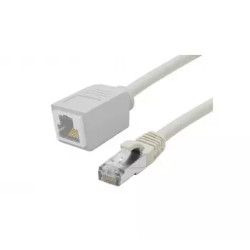 Rallonge de câble de raccordement EXERTIS CONNECT Cat. 6A S/FTP, 2 m, gris, sans halogène, protection de la languette 858751