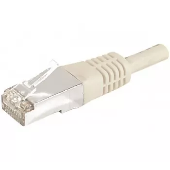 Câble de raccordement EXERTIS CONNECT 859500 Cat.6a F/UTP, 0,15 m, gris, 10 Gbps, Slim Boot