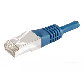 Câble de raccordement EXERTIS CONNECT Cat.6a F/UTP, 0,5 m, bleu, 10 Gbps 859517