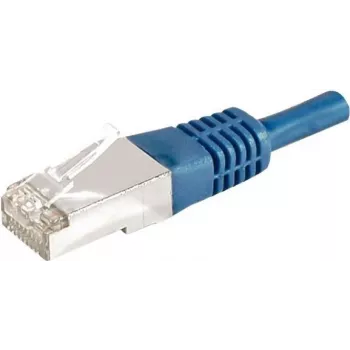 Câble de raccordement EXERTIS CONNECT 859522 Cat.6a F/UTP, 5 m, bleu, 10 Gbps, Slim Boot