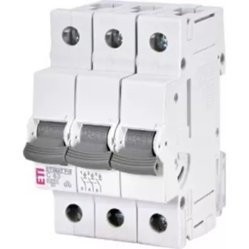Disjoncteur miniature ETI ETIMAT P10 3 pôles 63 A courbe C 001901336