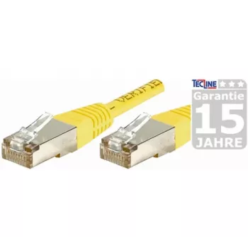 Câble patch EXERTIS CONNECT Cat.6a F/UTP, RJ45, jaune, 1,5 m, 10 Gbit/s 859564