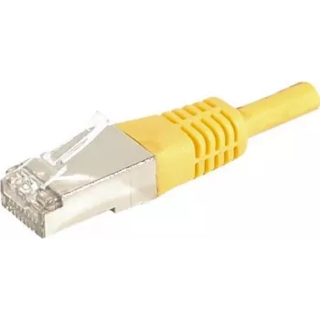 Câble patch EXERTIS CONNECT 859572 Cat.6a F/UTP, 25 m, jaune, 10 Gbit/s, boot slim