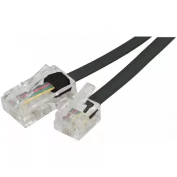 Câble téléphonique EXERTIS CONNECT, noir, 5,0 m (EXC911737)