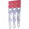 ETI ESC-PTP4/03/R barrette de pontage pour liaison transversale, 3 pôles, rouge, pour bornes en rangée ESC-CBC.4 & ESC-CBC.4B 003903029