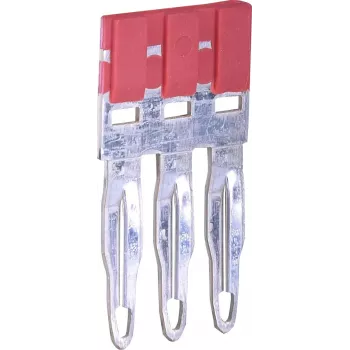 ETI ESC-PTP4/03/R barrette de pontage pour liaison transversale, 3 pôles, rouge, pour bornes en rangée ESC-CBC.4 & ESC-CBC.4B 003903029
