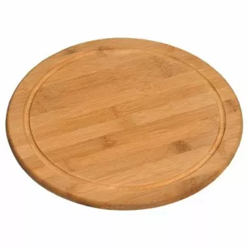 Kesper planche à découper ronde en bambou 30 cm