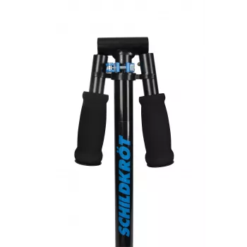 SCHILDKROT trottinette junior City Scooter Runabout, bleue, plateau et guidon en aluminium, roues PU 145 mm, hauteur réglable sur 3 niveaux, pliable 510303