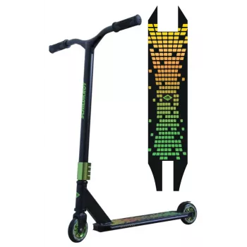 Trottinette stunt Kickless Forest SCHILDKROT, deck en aluminium 500 x 100 mm, guidon Y, roues 100 mm, ABEC 7, à partir de 8 ans, 100 kg max 510432