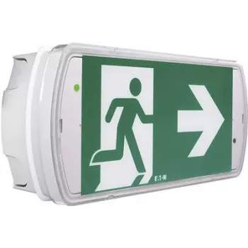 Bloc autonome d'éclairage de sécurité LED pour issues de secours Eaton 40071349554, montage au plafond/mural, 150 lm, 3 h, autotest, blanc