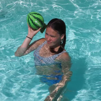 Ballon de plage Splash Ball Watermelon SCHILDKROT, vert, diamètre 250 mm, surface adhérente, 1 pièce (970292)