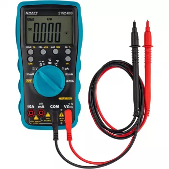 Multimètre numérique portable HAZET 2152-600 CAT III 600 V, 2000 counts