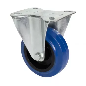 Roue fixe Wagner design yourself RO 8700, 75 mm, bande de roulement bleu/gris, charge 50 kg, montage sur platine 4870001