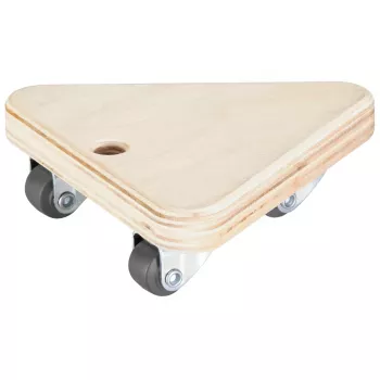Rouleau de transport Wagner design yourself MM 1313 bouleau 140 x 140 x 43 mm, charge 100 kg, 4 roulettes pivotantes 20131301