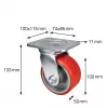 Roulette pivotante renforcée RO 0116 Wagner design yourself rouge (4011601)