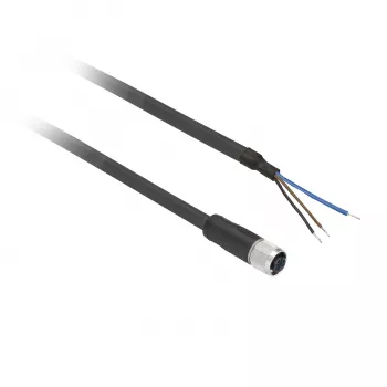Câble de capteur TMSS GERMANY Telemechanique Sensors M12 femelle droit 5 broches 5 m PVC XZCP0566L5