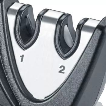 Aiguiseur de couteaux manuel GRAEF Piccolo, set de 12 pièces avec présentoir, angle 20°, noir