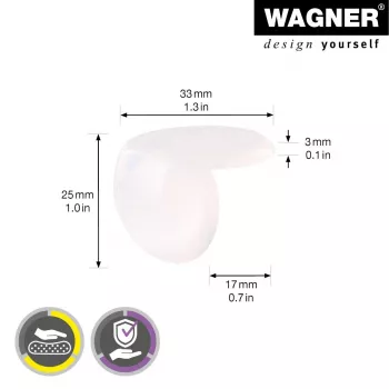 Protège-coins Wagner design yourself EH 2135 plastique Ø 3,5 cm 4 pièces (15213599)