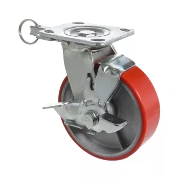 Roulette pivotante renforcée RO 0115 Wagner design yourself rouge 100 mm 150 kg 4011501