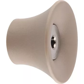 Patère TULIP Wagner design yourself, taupe, 1 crochet, zinc moulé, fixation murale, charge 10 kg 17032121