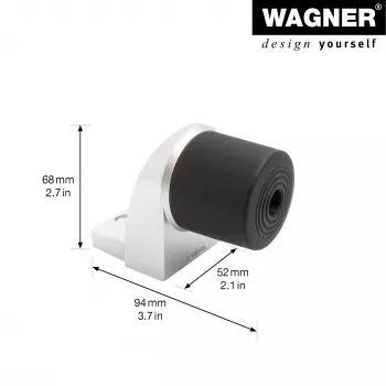 Wagner design yourself EH 5001 butoir de porte en zamak et plastique (15500111)