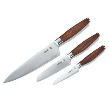 GRAEF KN 5150 ensemble de couteaux de cuisine 3 pièces lames Solingen 9cm/13cm/20cm