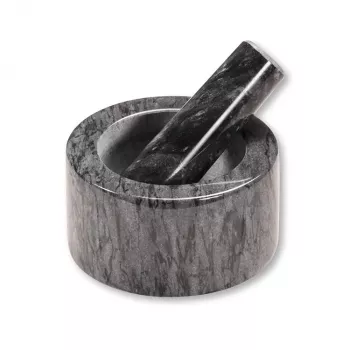 Kesper Piesta ensemble mortier et pilon en marbre, noir