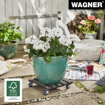 Roulette d'appareil WAGNER Multi Roller WPC anth 80 80kg carrée 20052001