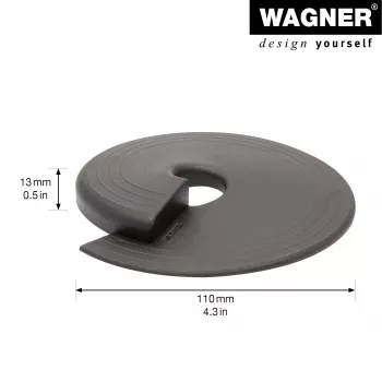 Wagner design yourself EH 6981 butoir de porte, autocollant, transparent, TPE, 38 mm de diamètre, 22 mm de hauteur 15698101