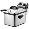 Rommelsbacher FRP 2135/E friteuse rectangulaire, capacité d'huile 3,5 L, technologie Cool Zone, filtre permanent, thermostat réglable, minuterie, acier inoxydable