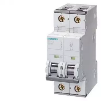 Siemens SENTRON 5SY4 disjoncteur miniature, 2 pôles, C, 1 A, 230/400 V AC, 6 kA 5SY4201-7