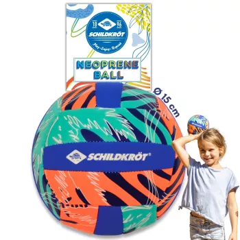 SCHILDKROT mini ballon de beach-volley en néoprène taille 2 surface textile souple résistant à l'eau salée 970342