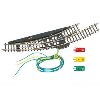 Märklin Aiguillage courbe électromagnétique gauche voie Z - noir/jaune 8568