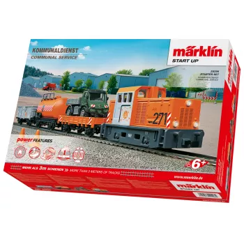 Märklin Start up 029296 coffret de départ H0 service municipal avec locomotive de manœuvre diesel et 2 wagons basculants