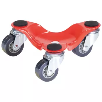 Rouleau de transport Wagner Design Yourself MM 1193 rouge 160 x 160 x 60 mm, charge 60 kg, 4 roulettes pivotantes (20119301)